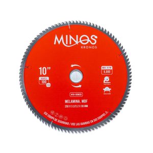 DISCO DE SIERRA 10" x 7/8", 100 DIENTES PARA MELAMINA Y MDF