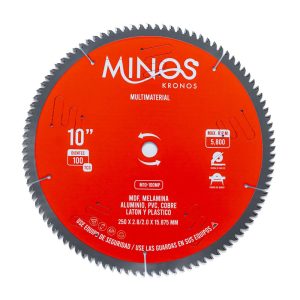 DISCO DE SIERRA 10" x 5/8", 100 DIENTES MULTIMATERIALES