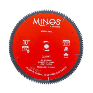 DISCO DE SIERRA 10" x 5/8", 120 DIENTES MULTIMATERIALES