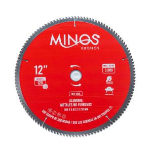 DISCO DE SIERRA 12" x 7/8", 120 DIENTES PARA ALUMINIO