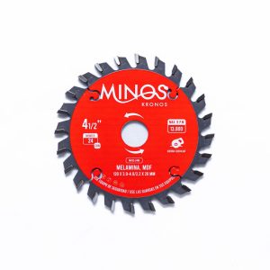 DISCO DE SIERRA 4-1/2" x 7/8", 24 DIENTES PARA MELAMINA Y MDF