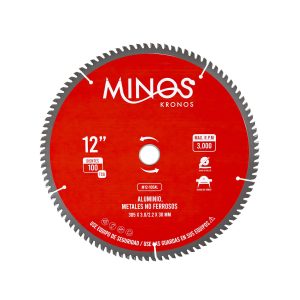 DISCO DE SIERRA 12" x 7/8", 100 DIENTES PARA ALUMINIO