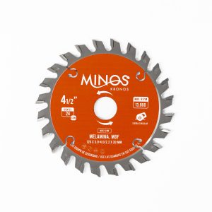 DISCO DE SIERRA 4-1/2" x 7/8", 24 DIENTES PARA MELAMINA Y MDF